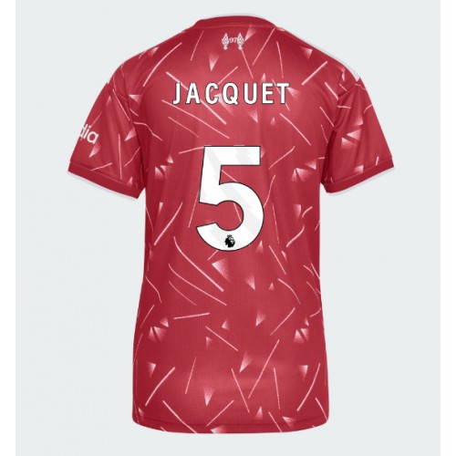 Stroje piłkarskie Liverpool Jeremy Jacquet #5 Koszulka Podstawowej dla damskie 2026-27 Krótki Rękaw